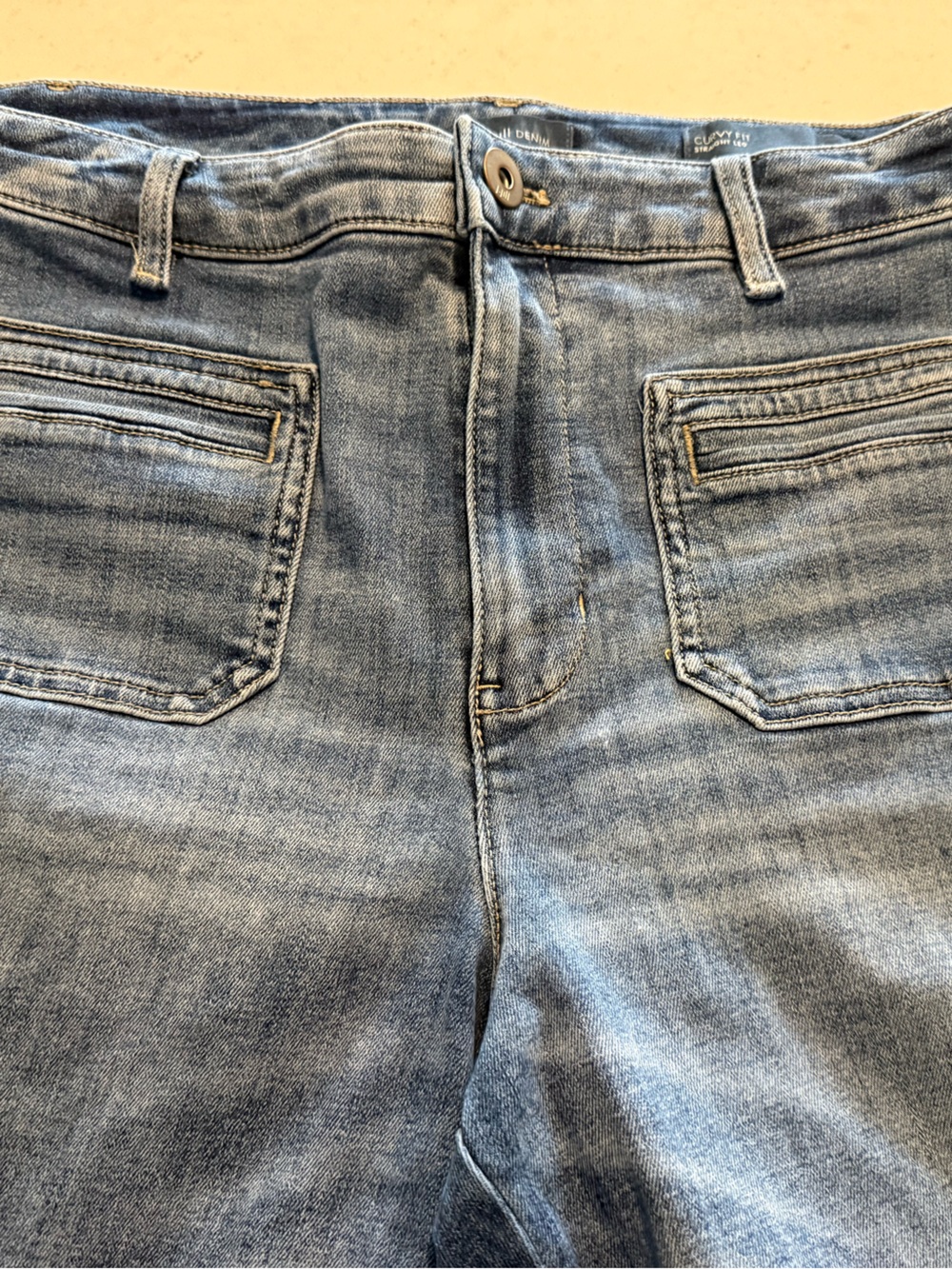 J. Jill Light Blue Cropped Straight Jeans